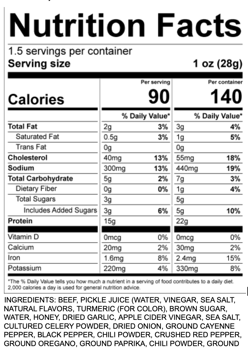 Nashville Hot Beef Jerky